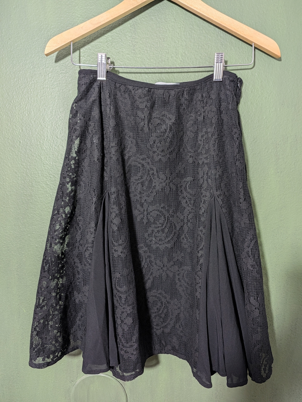Princess Polly Black Quani Lace Midi Skirt